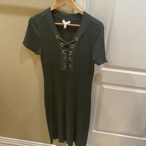 Olive green dress